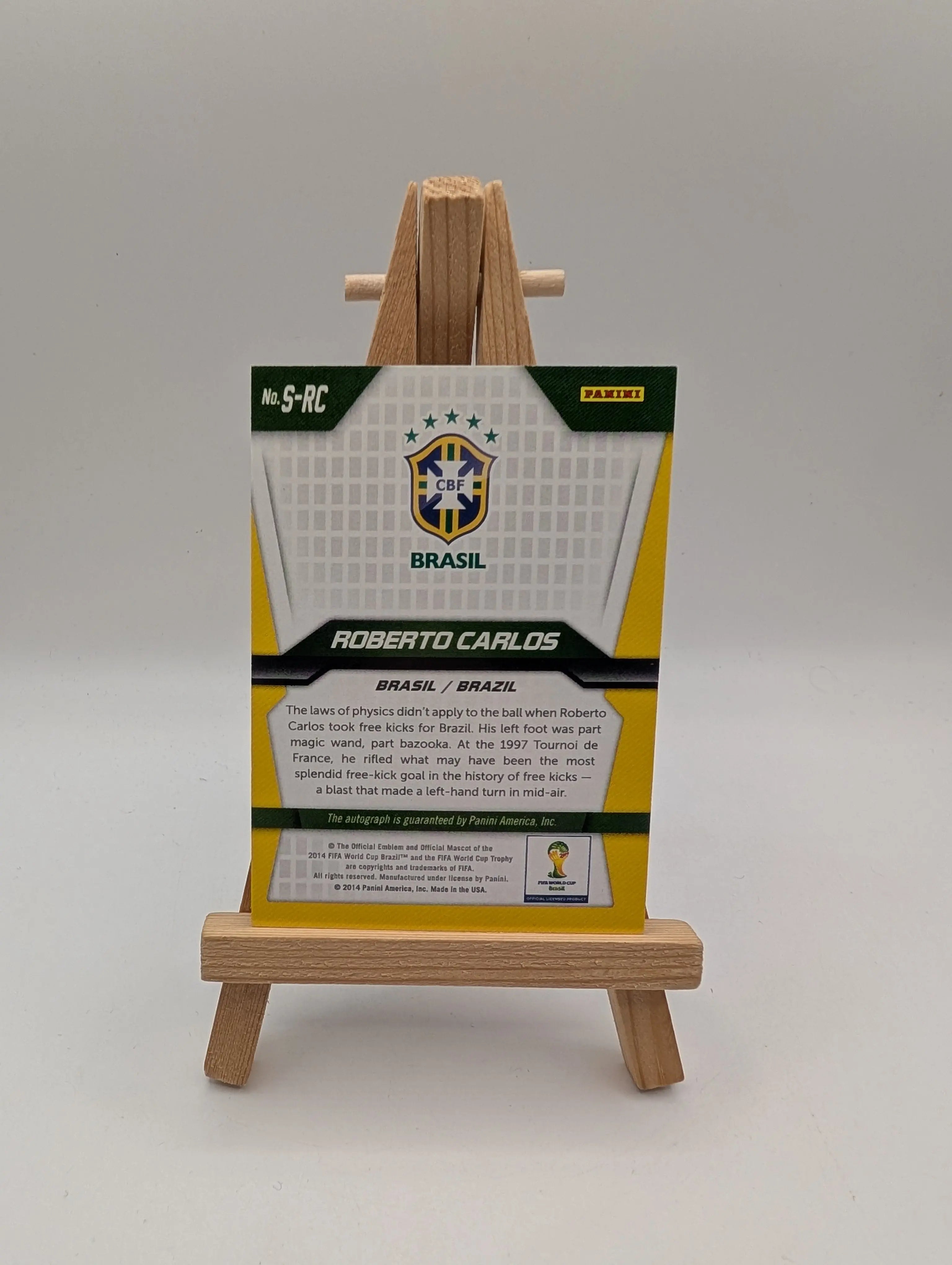 2014 Panini Prizm World Cup - Roberto Carlos Signature #S-RC (AU) FRENLY BRICKS - Open 7 Days
